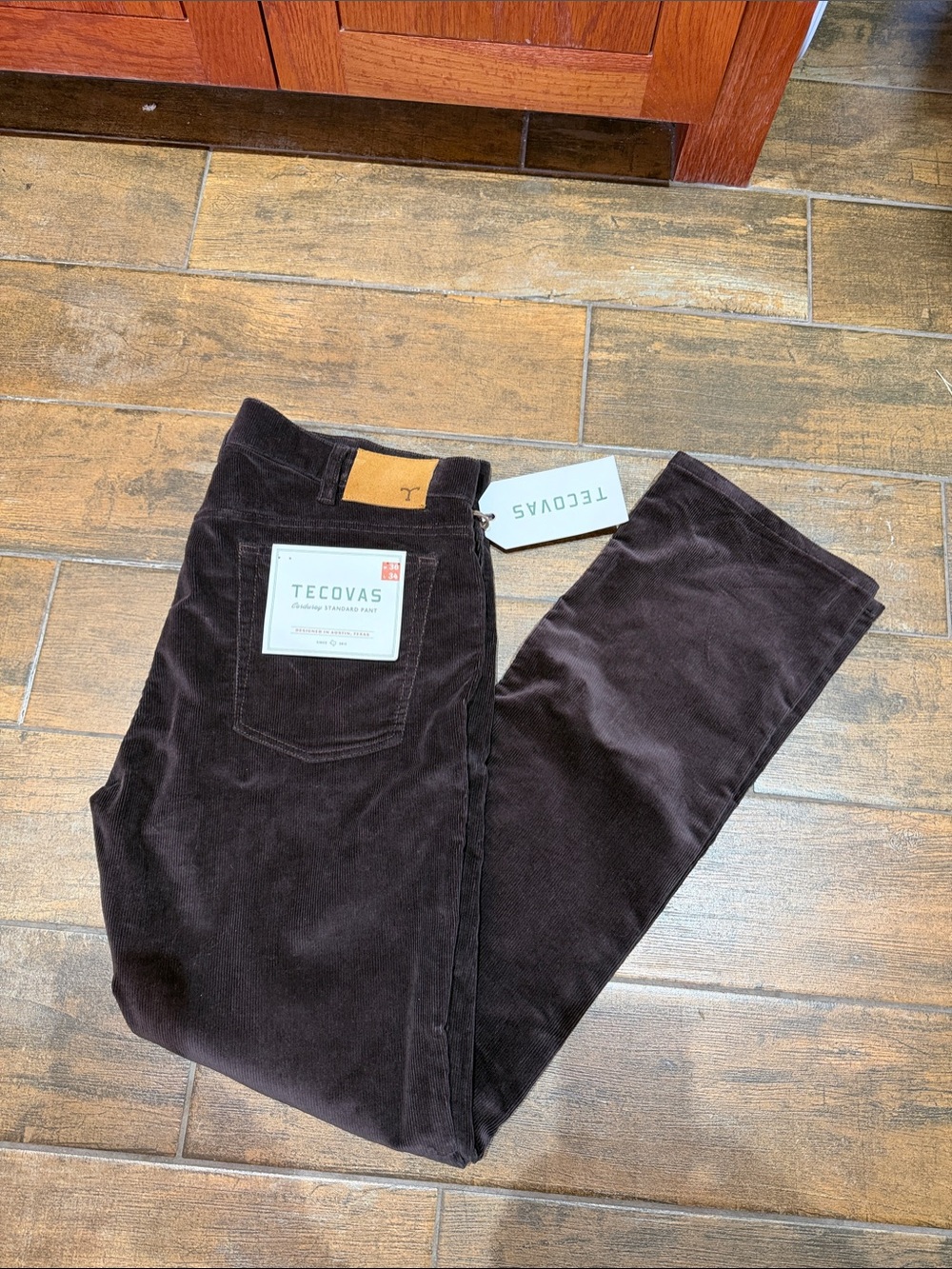 Tecovas Men's Corduroy Pants — Deep Brown